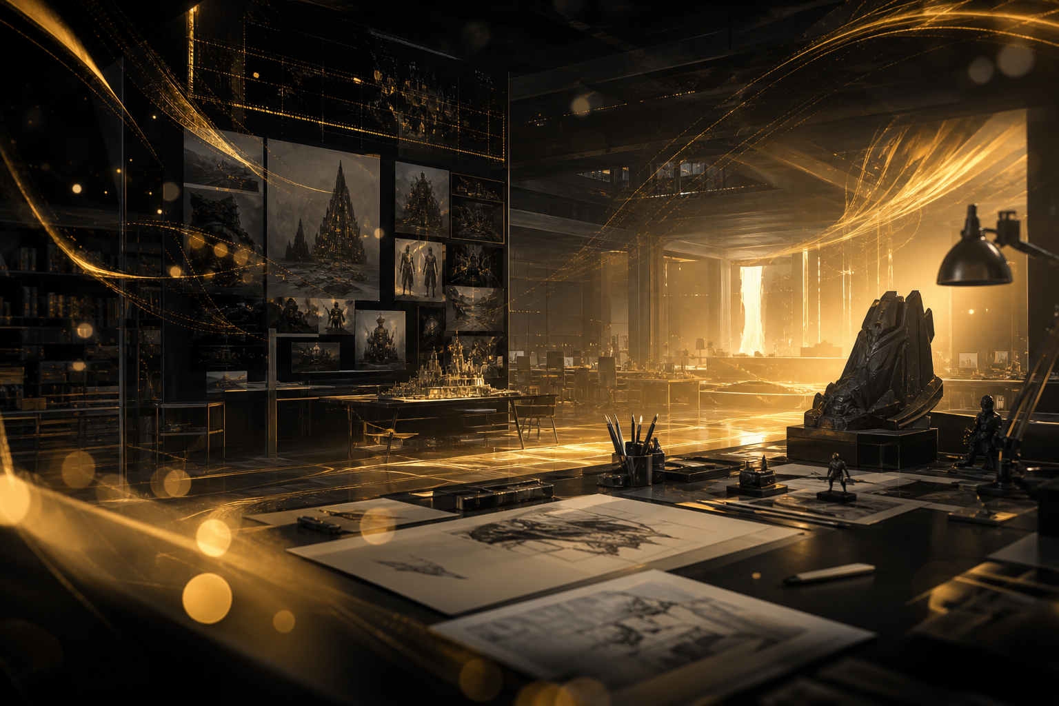 Studio creative atmosphere